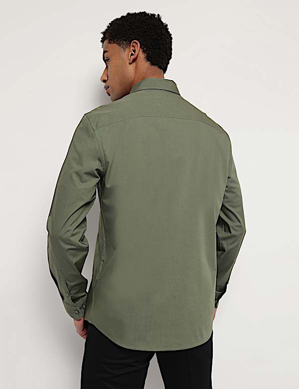 Pure Cotton Button Down Collar Shirt