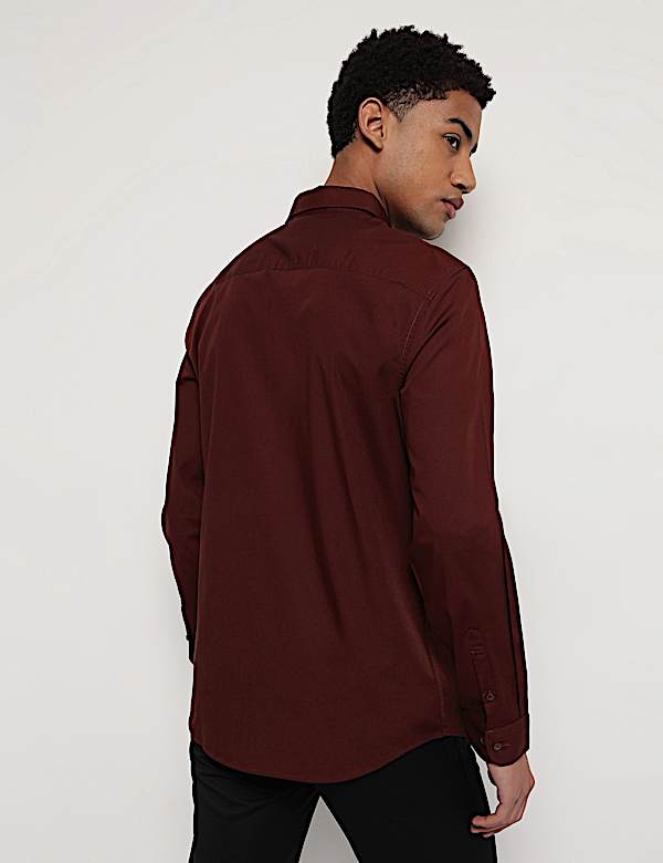 Pure Cotton Button Down Collar Shirt