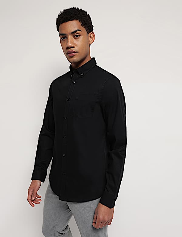 Pure Cotton Button Down Collar Shirt
