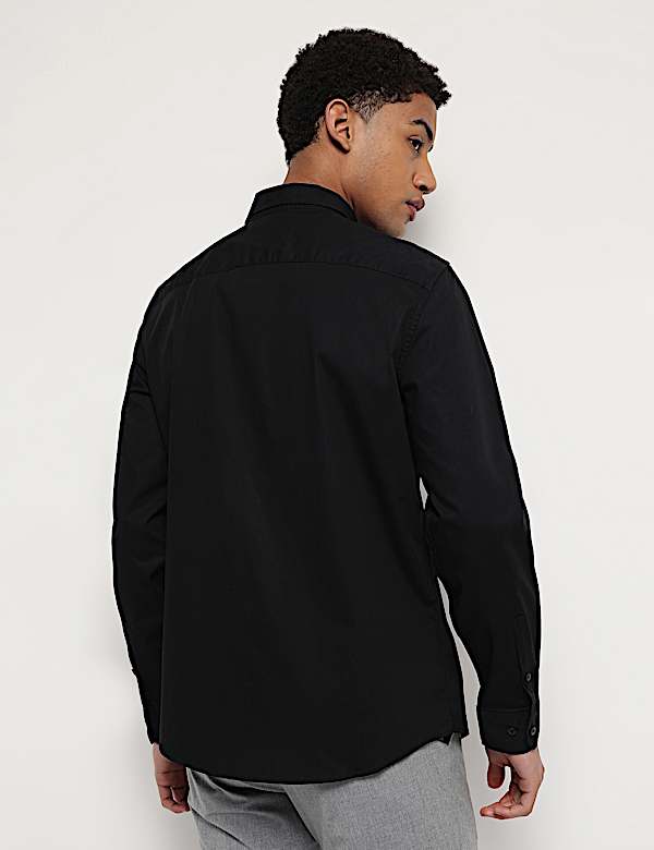 Pure Cotton Button Down Collar Shirt