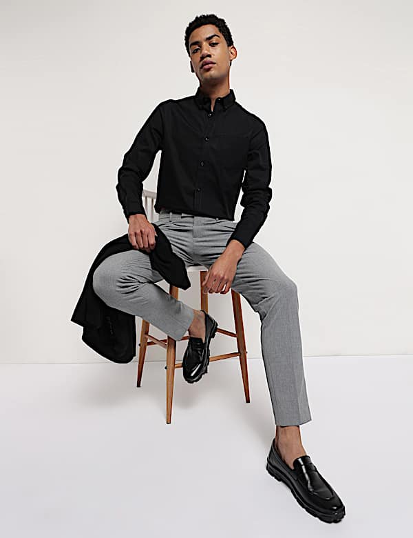 Pure Cotton Button Down Collar Shirt