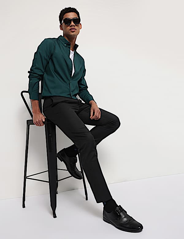 Pure Cotton Button Down Collar Shirt