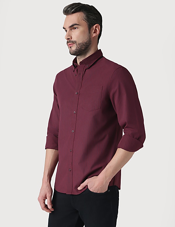 Cotton Rich Button Down Collar Shirt