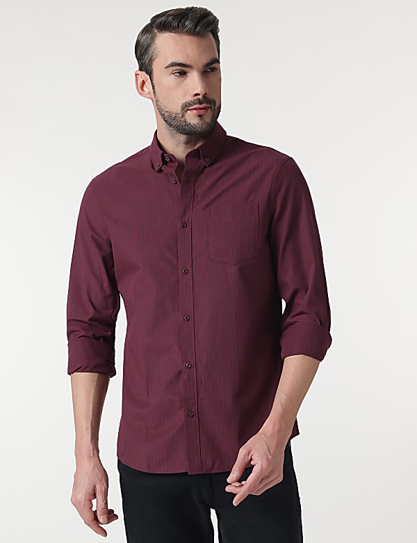 Cotton Rich Button Down Collar Shirt