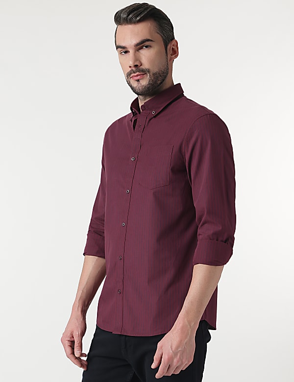 Cotton Rich Button Down Collar Shirt