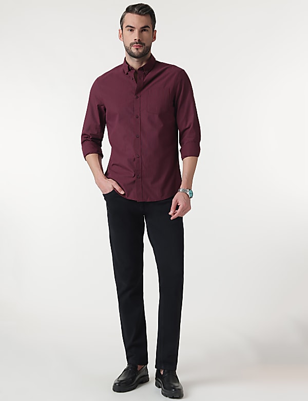 Cotton Rich Button Down Collar Shirt
