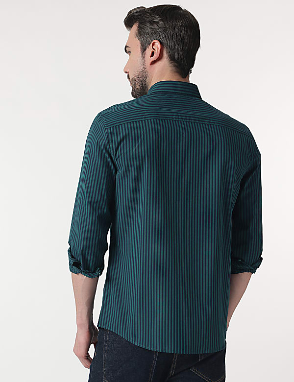 Pure Cotton Button Down Collar Shirt
