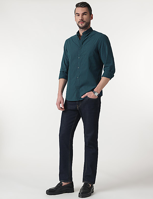 Pure Cotton Button Down Collar Shirt