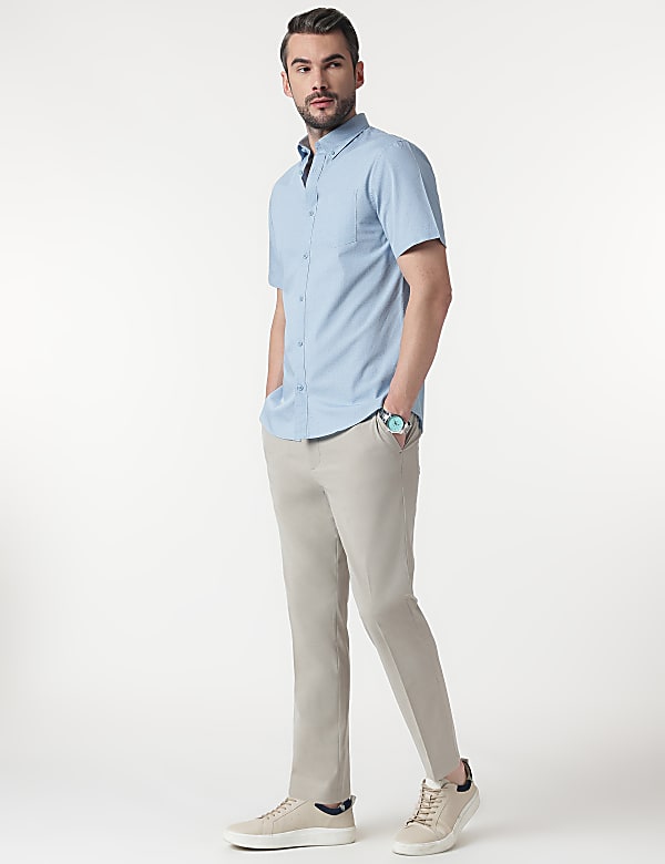 Pure Cotton Button Down Collar Shirt