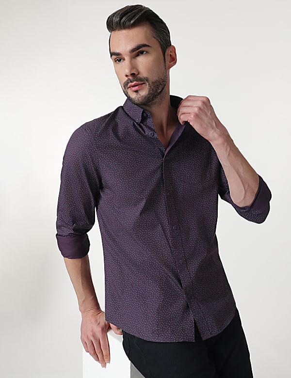 Cotton Rich Button Down Collar Shirt
