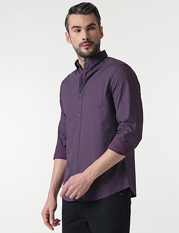 Cotton Rich Button Down Collar Shirt
