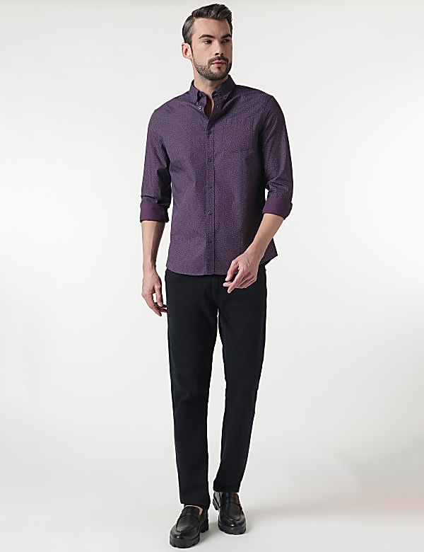 Cotton Rich Button Down Collar Shirt