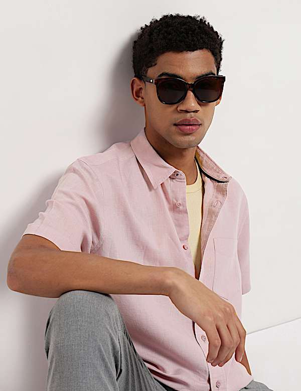 Linen Rich Relaxed Fit Shirt