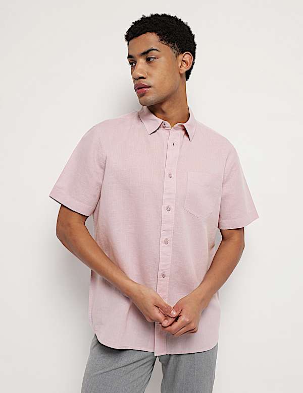 Linen Rich Relaxed Fit Shirt