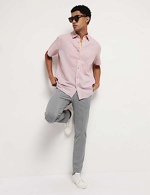 Linen Rich Relaxed Fit Shirt