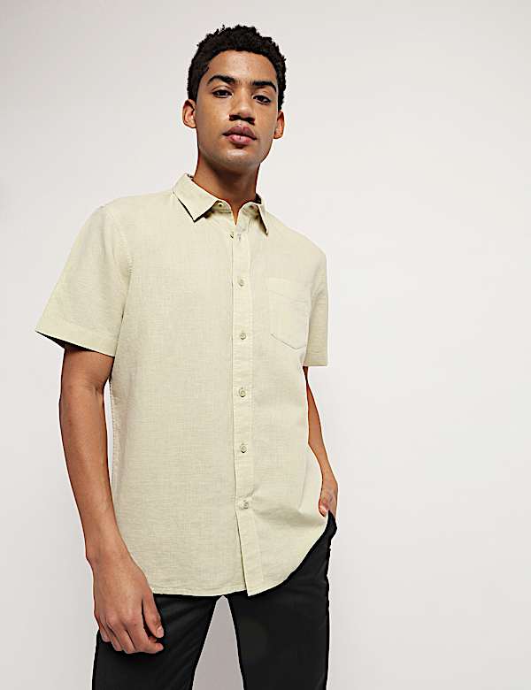 Linen Rich Relaxed Fit Shirt