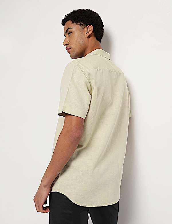 Linen Rich Relaxed Fit Shirt