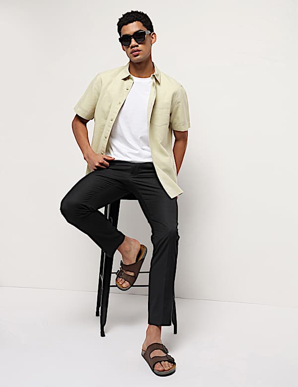 Linen Rich Relaxed Fit Shirt