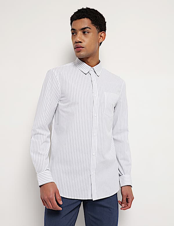 Pure Cotton Button Down Collar Shirt
