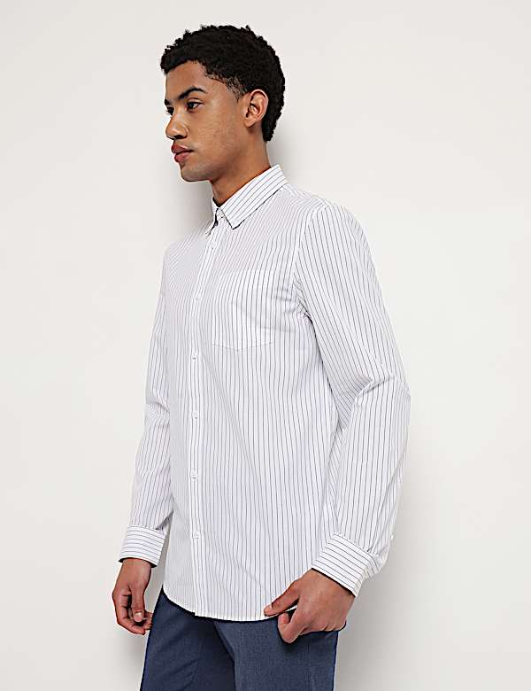 Pure Cotton Button Down Collar Shirt