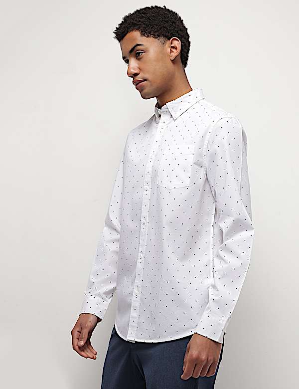 Pure Cotton Printed Full Sleeves Shirt