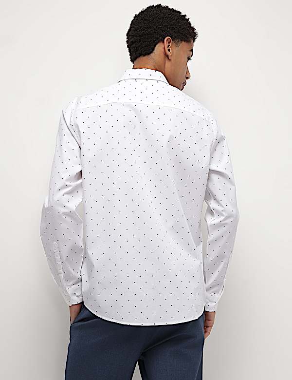 Pure Cotton Printed Full Sleeves Shirt