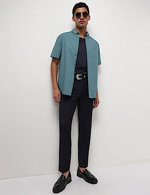 Pure Cotton Printed Half Sleeves Shirt