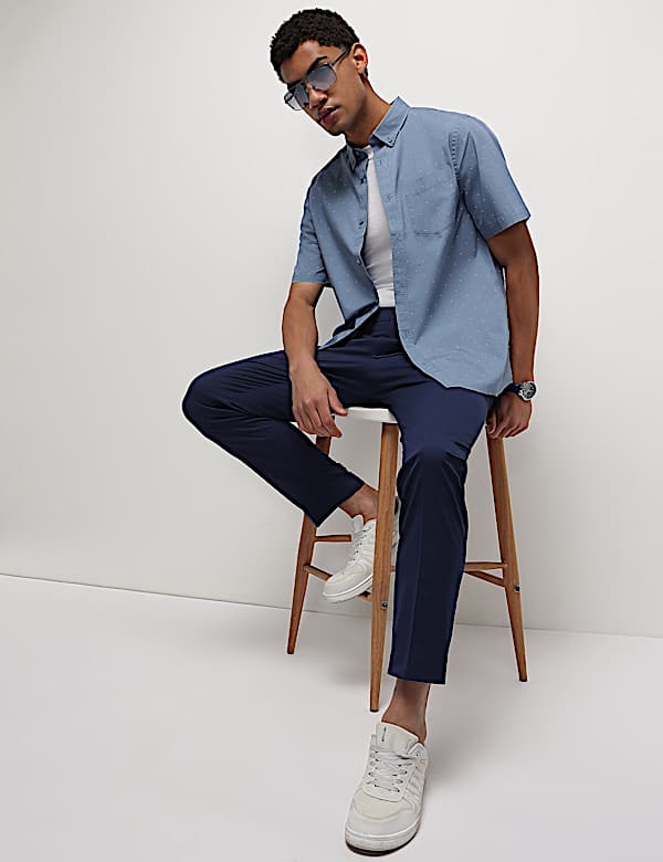 Pure Cotton Printed Half Sleeves Shirt
