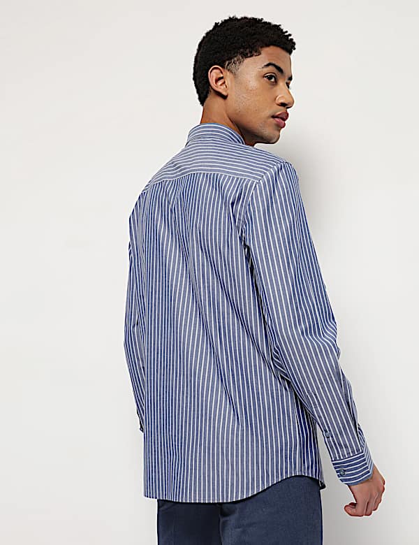 Pure Cotton Button Down Collar Shirt