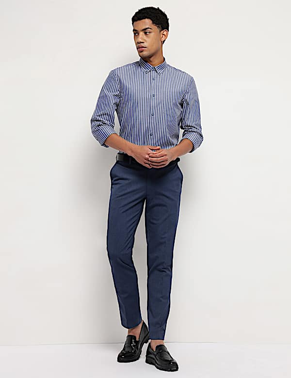 Pure Cotton Button Down Collar Shirt