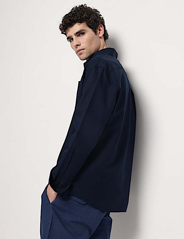 Linen Rich Relaxed Fit Shirt