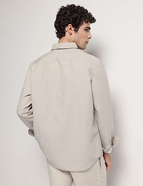 Linen Rich Relaxed Fit Shirt