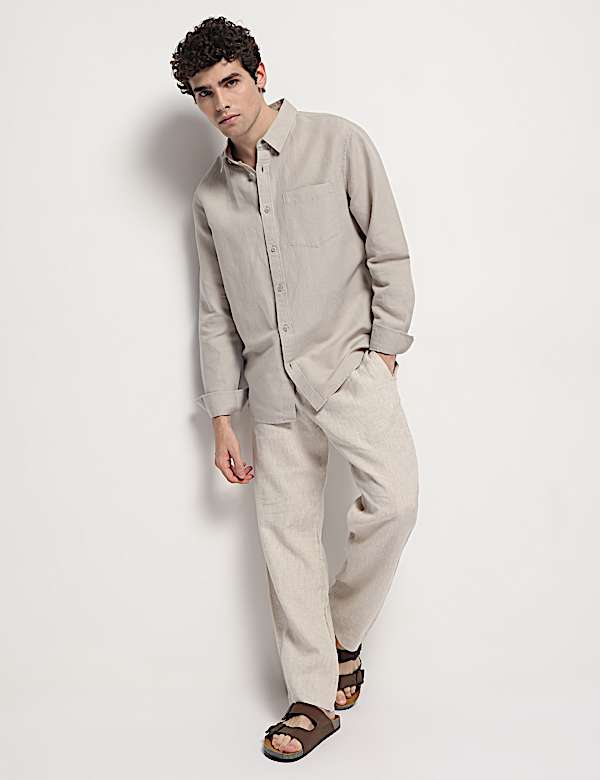 Linen Rich Relaxed Fit Shirt