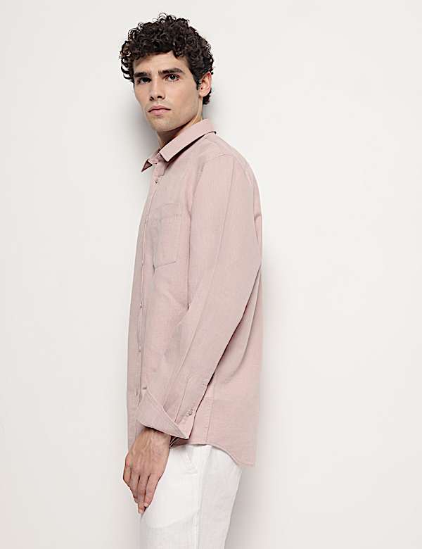 Linen Rich Relaxed Fit Shirt