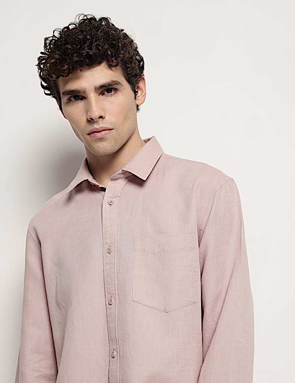 Linen Rich Relaxed Fit Shirt