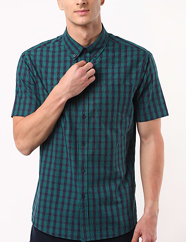 Short Sleeved Check Shirt