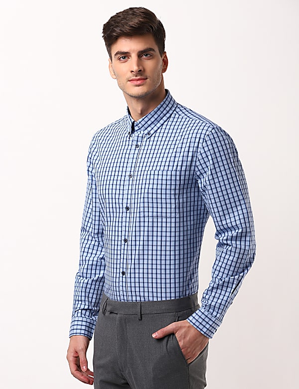Pure Cotton Checks Shirt