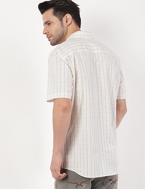 Cotton Button Down Collar Shirt
