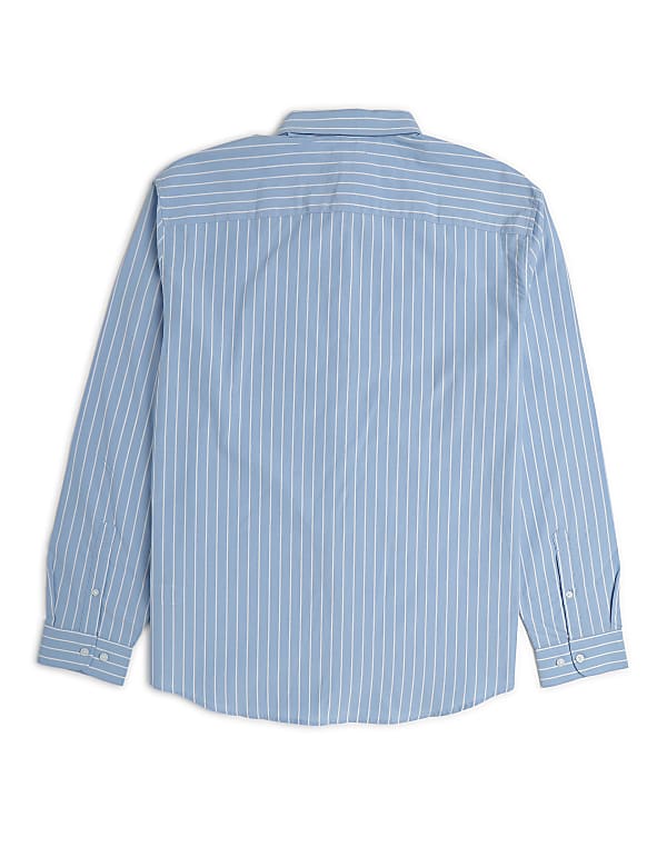 Pure Cotton Striped Button Down Shirt