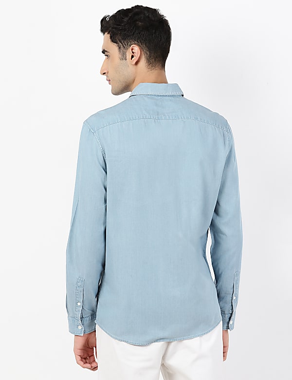 Tencel/Cotton Long Sleeve Shirt