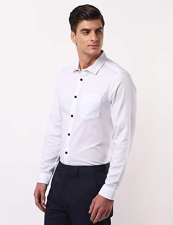 Pure Cotton Textured Shirt