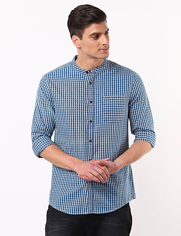 Pure Cotton Check Shirt