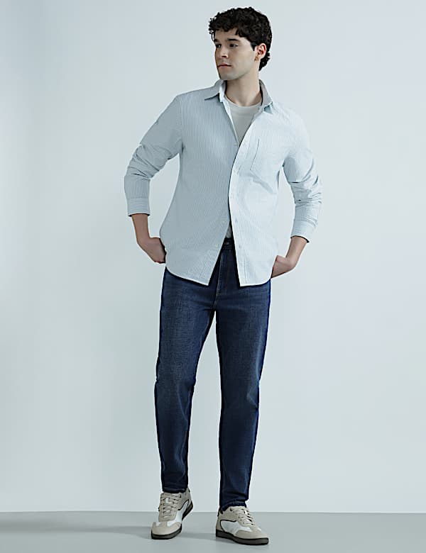 Ultimate Pure Cotton Striped Oxford Shirt