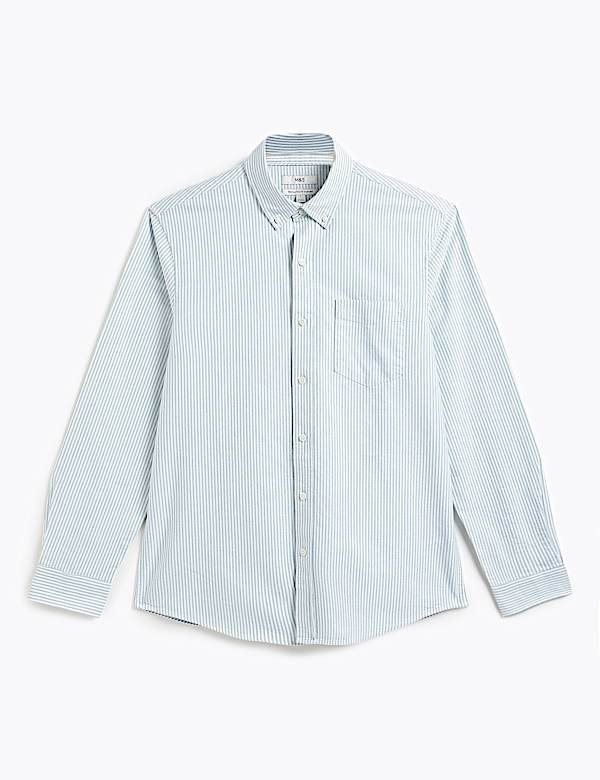 Regular Fit Pure Cotton Striped Shirt