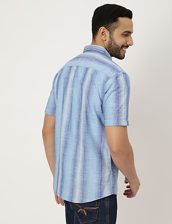 Pure Cotton Printed Collared Shirt