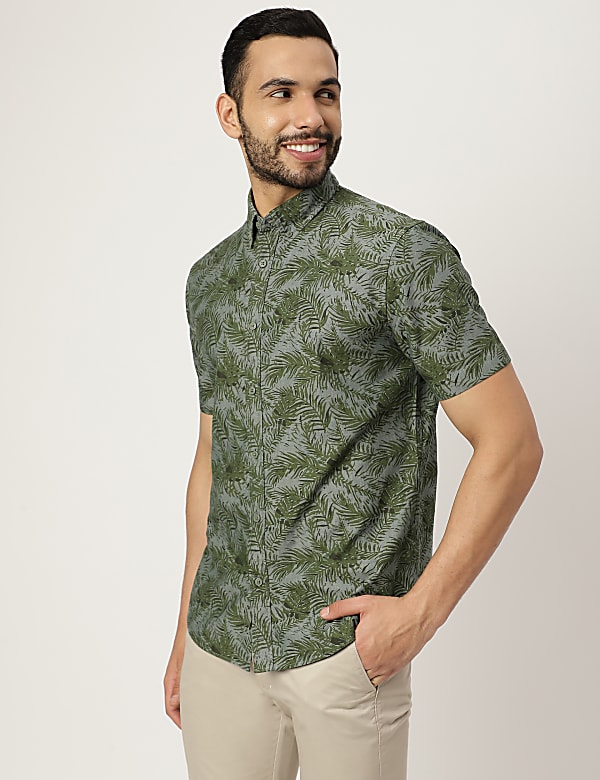 Relaxed Fit Pure Cotton Printed Shirt