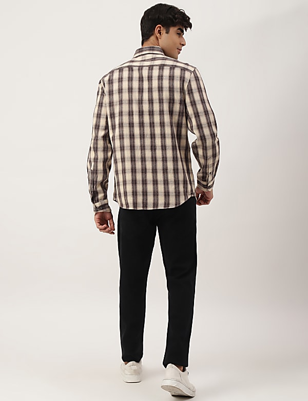 Flannel Brushed Cotton Check Shirt