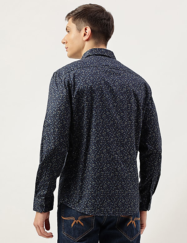 Cotton Rich Printed Long Sleeves Shirt