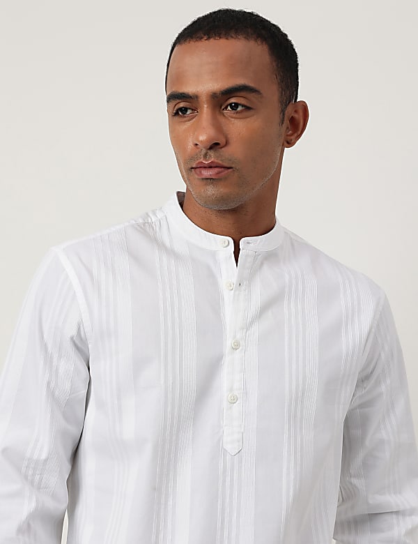 Cotton Rich Textured Long Sleeves Shirt