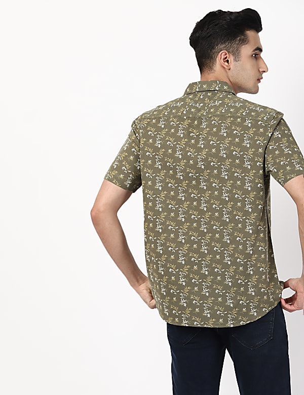 Printed Linen Shirt